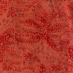 BRITTANY BLACK brocade floral embroidered short sleeve pullover orange size 3XL Photo 3