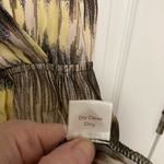 Parker  Maya Brown Yellow Ikat Print 100% Silk  Racerback Mini Dress Photo 4