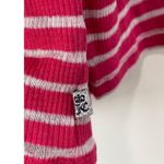 Juicy Couture Y2K Fitted Striped Henley Tee Size XL Pink Long Sleeve Rhinestones Photo 4