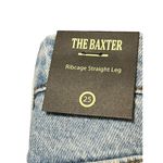 Blank NYC Baxter Jeans Ribcage Straight Leg Button Fly Destroyed Sz 25 Photo 3