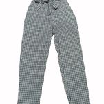 Divided Checkered Paper Bag Waist Pants Photo 0