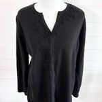 Hasting And Smith Women’s Sweater pullover Black Size 2X Embroidery Photo 0