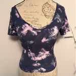 Lululemon  Align T-Shirt Circulate Tie Dye Mineral‎ Blue Multi Womens Size 4 Photo 0