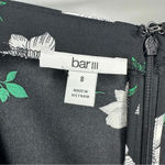 Bar III Skirt Women's Ruffled Floral Print Mini Skirt Black Size 8 Photo 7