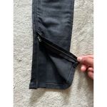 Rag and Bone Women's Dark Wash Zipper Capri Black Denim Size 24 Photo 2