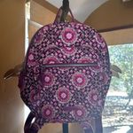 Vera Bradley NWOT Small Backpack Raspberry Medallion Photo 1
