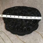 SHALS INTERNATIONAL Black Beaded Sequin Evening Bag Photo 6