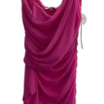 Blashe Los Angeles Pink Ruched Tie Front Spaghetti Strap Formal dress NWT Photo 0