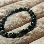 Tibetan monk head gem unisex bracelet Black Photo 4