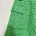 Bottega Veneta  Wool Linen Blend Green Plaid Pattern Skirt Sz 38 Woman Photo 4
