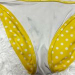 Victoria's Secret  White and Yellow Polka Dot Bikini Bottoms Photo 6