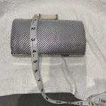 Jessica McClintock  SILVER BEADED MESH CLUTCH WITH DROP IN CROSSBODY CHAIN Photo 5