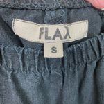 Flax  Black Linen Wide Leg Pull On Pants Sz.S Photo 3