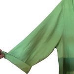 Habitat Tunic Top Green 100% Linen Preshrunk USA XL Minimalist Casual Coastal Photo 4