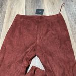 Ryu  Bell Bottom High Waisted Burgundy Red Suede Flare‎ Pants Size Large Bohemian Photo 9