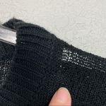 Bear Dance Loose Knit Black Crewneck Sweater Sz S Photo 3