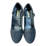 So Danca Ballroom Dance Shoes 1.5 Heel Latin Canvas Black Elastic Strap Size 8.5 Photo 7
