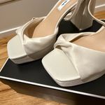 Nina Shoes Ivory Satin Platform Sandal Photo 8