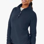 Charles River Apparel Navy Fallmouth pullover with snap buttons size small women's new with pockets Photo 0