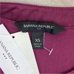 Banana Republic ‎ Satin Shirt Dress Long Sleeve Midi Burgundy XS Photo 10