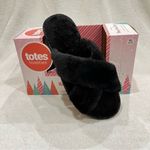TOTES Black Toasties Memory Foam Slippers Women's XL (9 Photo 10