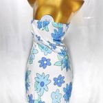 Princess Polly Blue/White Marlow Floral Strapless Mini Dress Photo 7