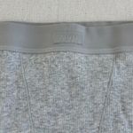 SKIMS Cotton Rib Boxer in Light Heather Grey, Size X-Small Photo 4