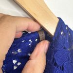 T Tahari Tahari Women’s Navy Blue Sheath Lace Dress Size 6 Photo 4