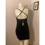 SKIMS  Black Logo Velour Dress Mini Photo 2