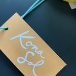 Kona Sol NWT ‎ Yellow and Whited Checkered Bikini Top Photo 3