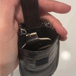 Brighton VTG Black & Brown Leather Mini Crossbody Pouch Sunglasses/Glasses Case Photo 7