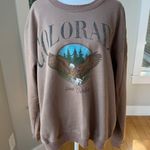 Full Tilt Vintage Style Light Brown Colorado Sweatshirt Size Large Photo 8