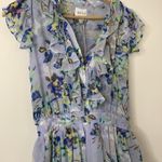 MISA Los Angeles  Light Blue Periwinkle Floral Alona Mini Dress womens Small Photo 4