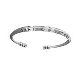 Boutique NEW Unisex Women's Boho 925 Sterling Silver Engraved Cuff Bracelet,‎ Adjustable Photo 1