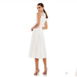 Mac Duggal NWT 70214 BEADED CAP SLEEVE A LINE MIDI DRESS Photo 3