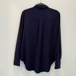 Theory  Sunaya Urban Crepe Womens Shirt Size M Chiffon Button Up Photo 6
