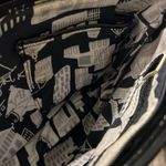 Vera Bradley  Quilted Clutch Black Patent Leather Purse with Silver Tone Accents Photo 8