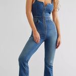 Free People 2nd Ave One Piece Denim Jumpsuit Photo 0