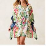 Tommy Bahama NWT  $138  Jacquard Floral Short Beach Tunic Cover-up Size S/M Photo 1