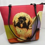 Bedazzled Dog Tote‎ Bag Puppy Purse 8" Handbag Photo 15