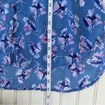 Attention Floral blue chiffon button top Size Large Photo 11