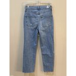 Frank & Eileen  The Monaghan Raw Hem Crop Straight Distressed‎ Mom Jeans Size 24 Photo 2