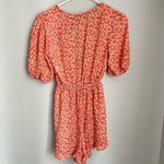 Urban Outfitters Taylor Floral Orange Tie Front Romper (XS) Photo 7