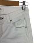 AMO White Twist Seam Midrise Sea Salt Ankle Skinny Jeans Size 26 Photo 4