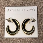 Argento Vivo Chunky Gold Hoop Earrings – Modern Luxe Style NWT Photo 0