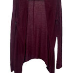 American Eagle Cardigan Womens Size Medium Dark Red Open Front Lightweight Photo 0
