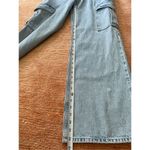 NWT INDUSTRY High Rise Wide Leg Cargo Women’s Jeans 4 Blue Photo 5