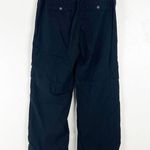 Bershka Black 100% Cotton Low Rise Cargo Pants, Size Large Photo 1