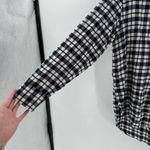 Madewell Black & White Gingham Button Front Flannel Photo 3