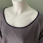 Lake Pima Long Sleeve Stripe Pajama Shirt Purple Size XL Photo 4